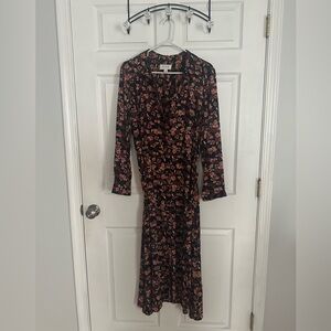 Elle floral midi dress